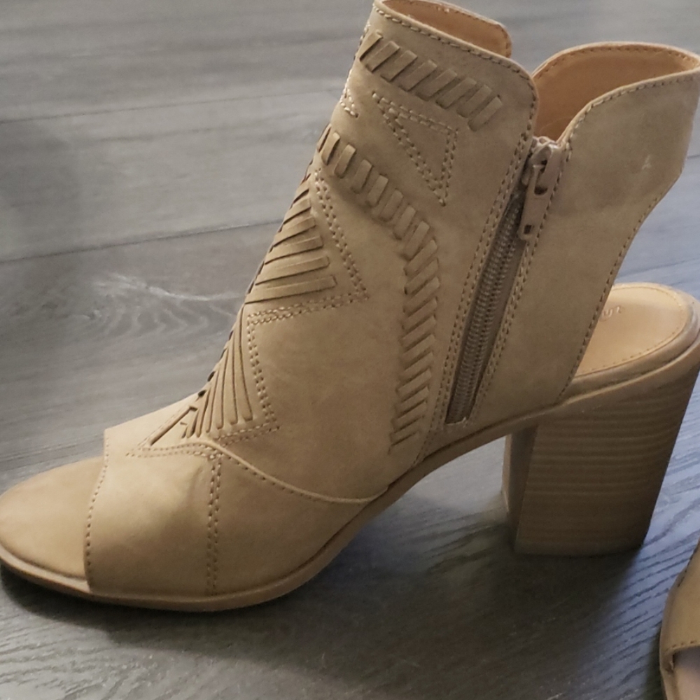 Open Toe Booties - Picture 2 of 4
